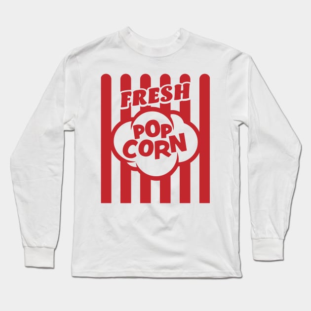 Fresh Popcorn Costume for Halloween Long Sleeve T-Shirt by OrangeMonkeyArt